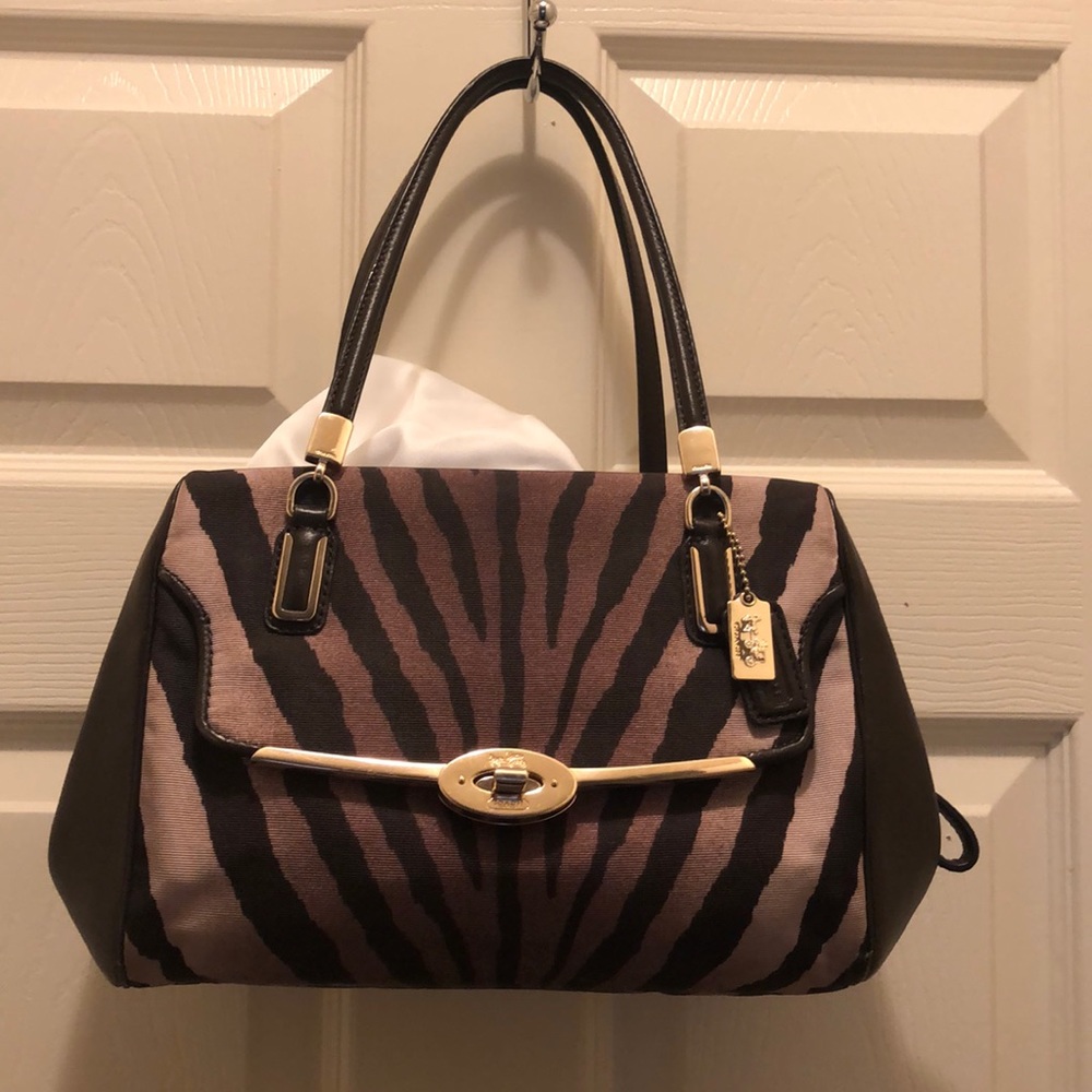 COACH animal print purse